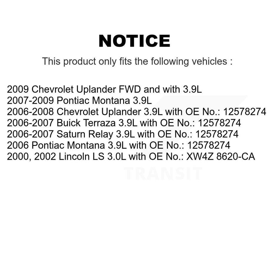 Water Alternator Air Power Steering Accessory Drive Belt BAN-6PK2790 For Pontiac Montana Chevrolet