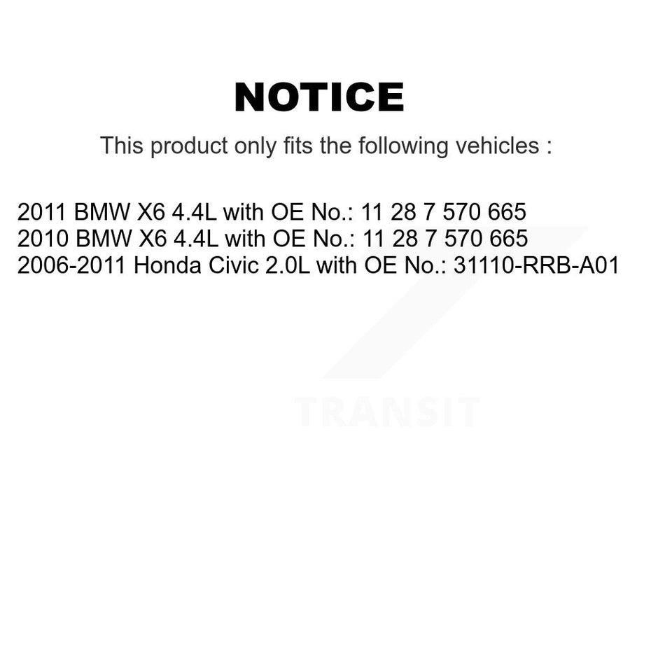 Accessory Drive Belt BAN-7PK1646 For Honda Civic BMW X6