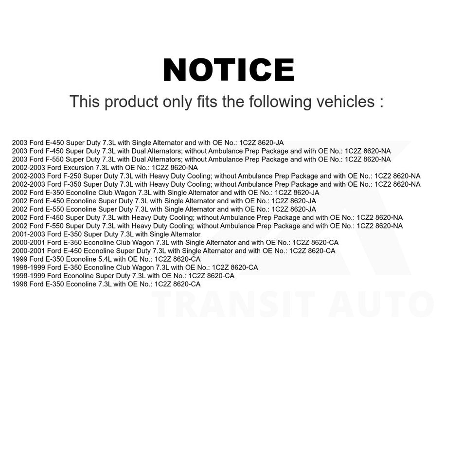 Accessory Drive Belt BAN-8PK3080 For Ford F-250 Super Duty F-350 E-350 Econoline Club Wagon Excursion E-450 F-450 F-550 E-550