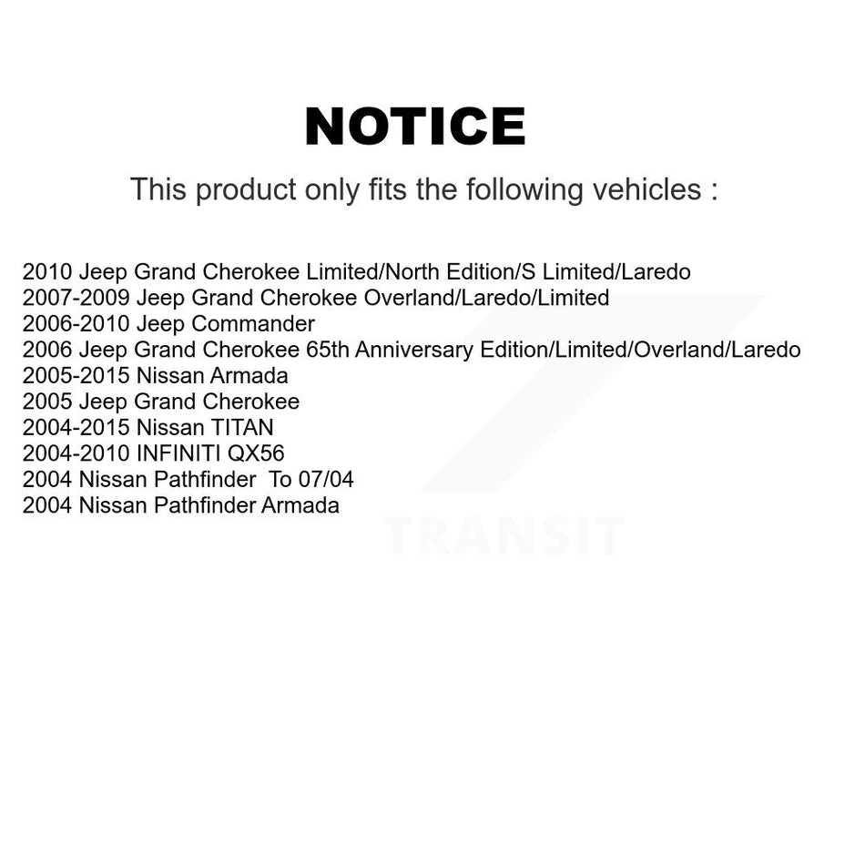 Rear Ceramic Disc Brake Pads CMX-D1041 For Nissan Jeep Grand Cherokee TITAN Armada Commander QX56