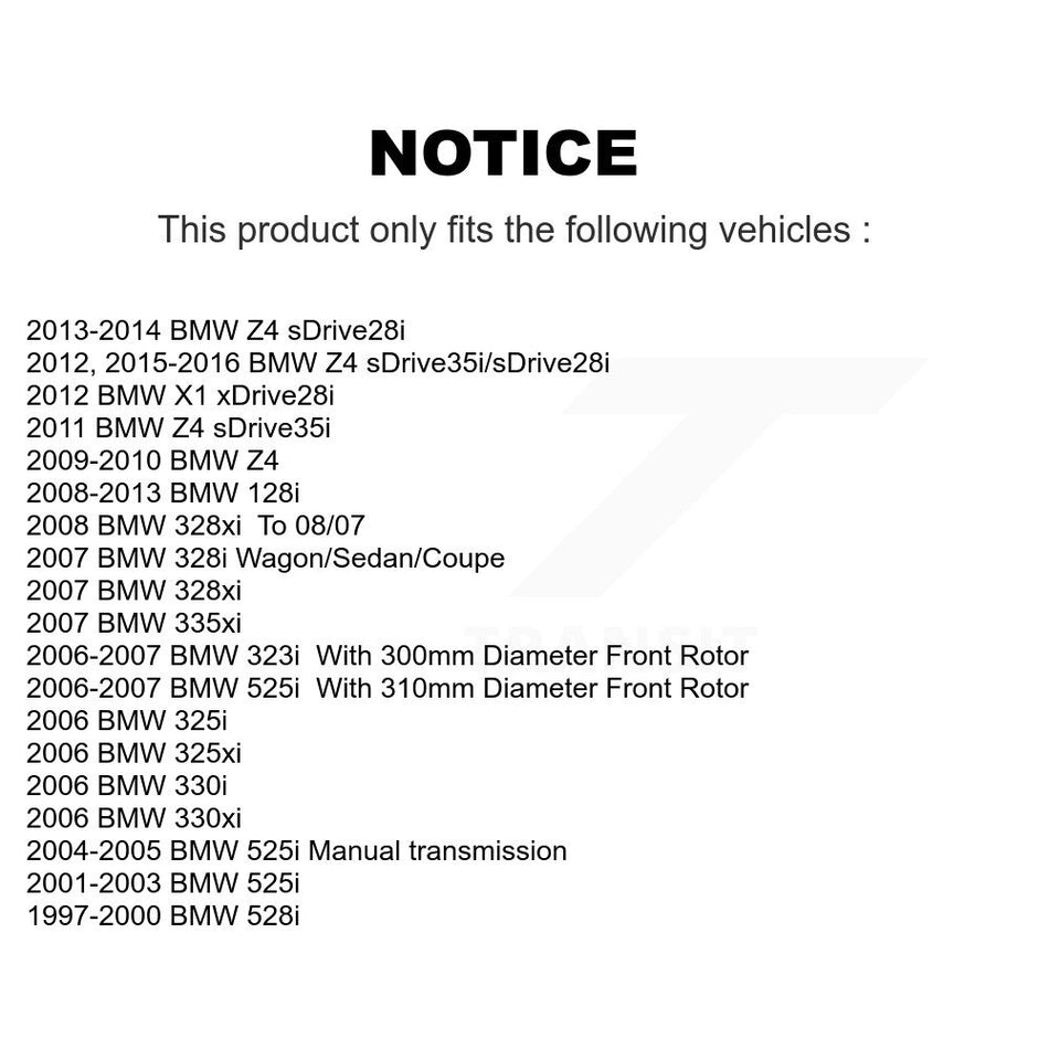 Front Ceramic Disc Brake Pads CMX-D1061 For BMW 128i X1 328xi 328i 323i 325i Z4 330i 325xi 525i 528i
