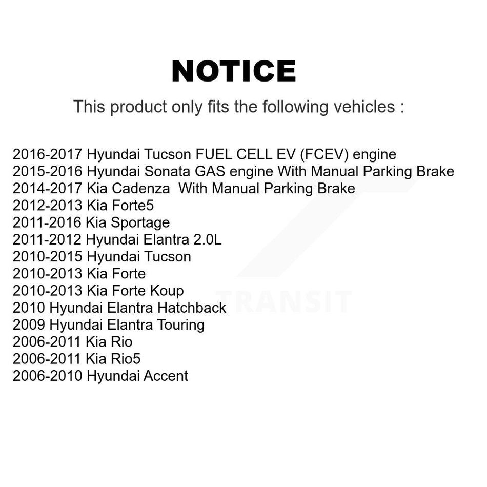 Rear Ceramic Disc Brake Pads CMX-D1157 For Hyundai Tucson Elantra Kia Accent Sportage Forte Sonata