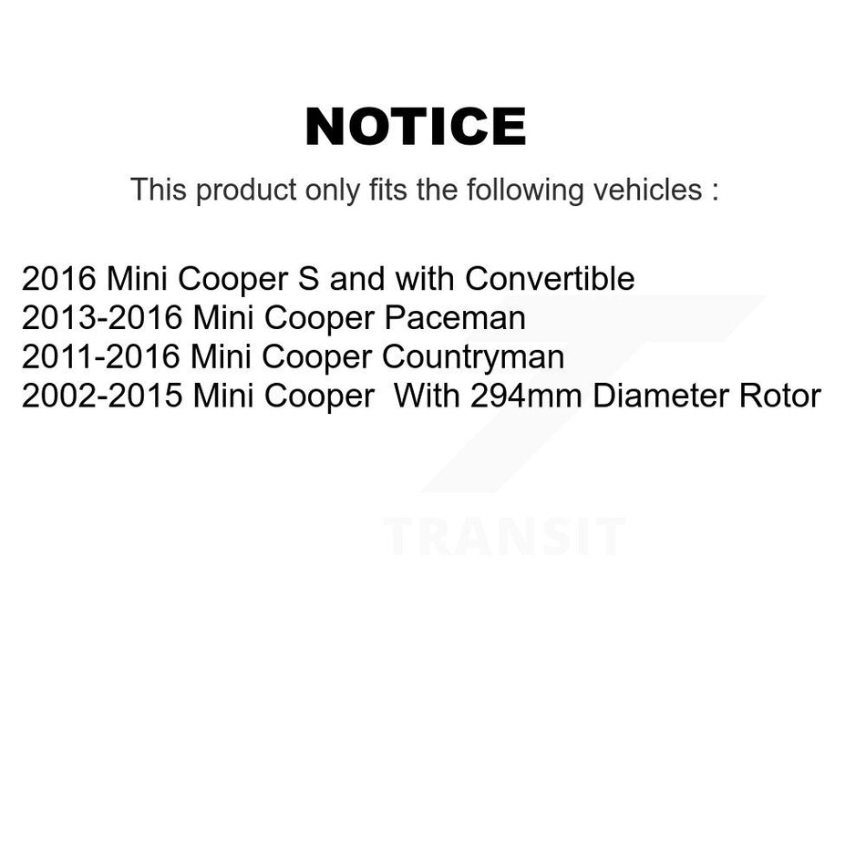 Front Ceramic Disc Brake Pads CMX-D1204 For Mini Cooper Countryman Paceman