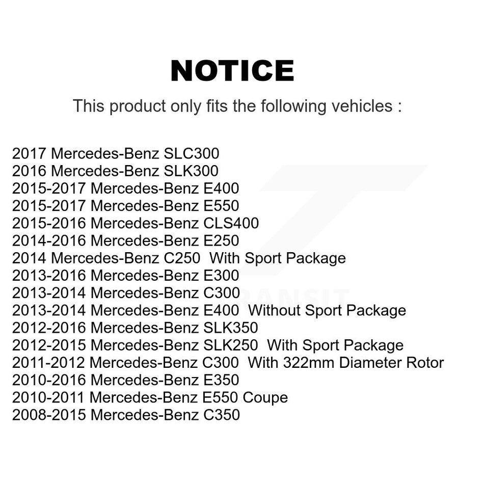 Front Ceramic Disc Brake Pads CMX-D1342 For Mercedes-Benz E350 C300 C250 C350 E400 E550 SLK250 CLS400 SLK350 E250 SLK300 SLC300 E300