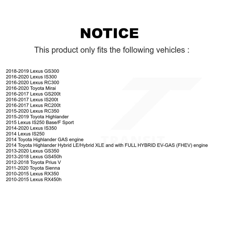 Rear Ceramic Disc Brake Pads CMX-D1391 For Toyota Sienna Lexus Highlander RX350 Prius V IS300 IS350