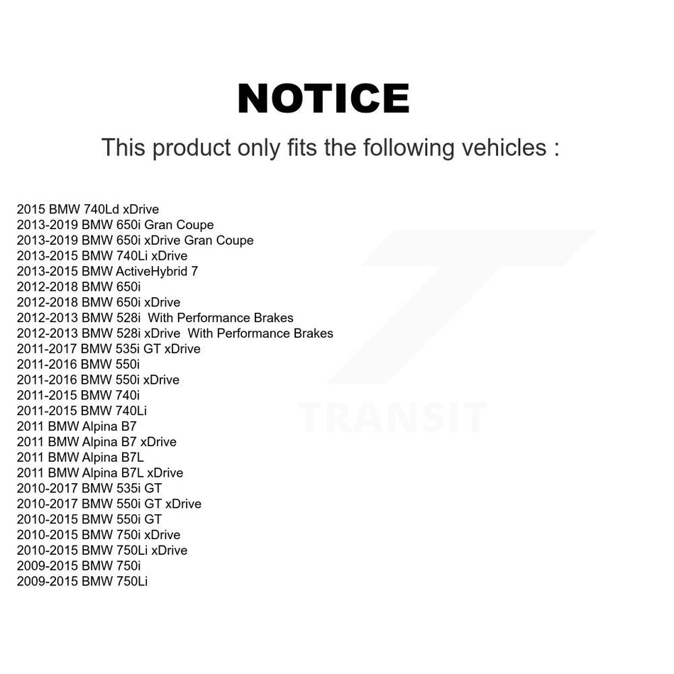 Front Ceramic Disc Brake Pads CMX-D1409 For BMW 528i xDrive 750i 550i 650i 750Li Gran Coupe 535i GT