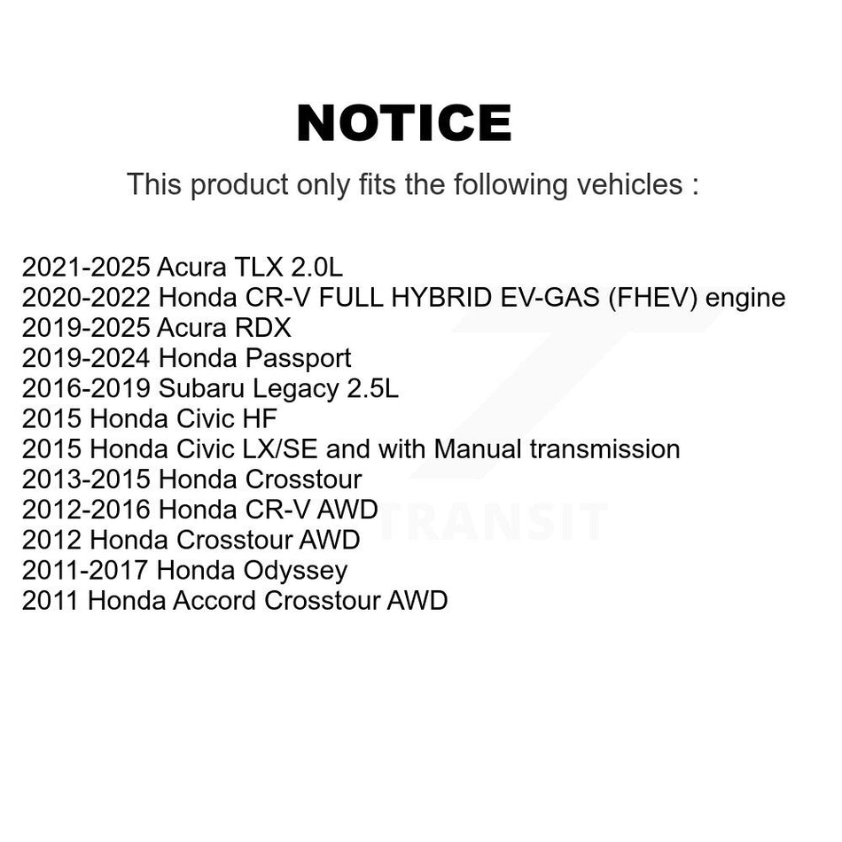 Front Ceramic Disc Brake Pads CMX-D1521 For Honda CR-V Odyssey Civic Acura RDX Passport Subaru TLX