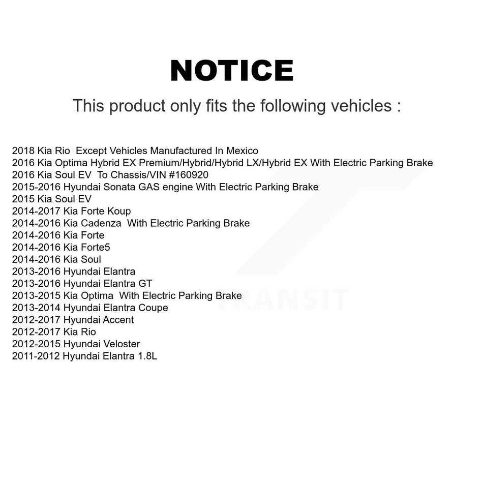 Rear Ceramic Disc Brake Pads CMX-D1544 For Hyundai Elantra Kia Accent Rio GT Soul Forte Optima Coupe