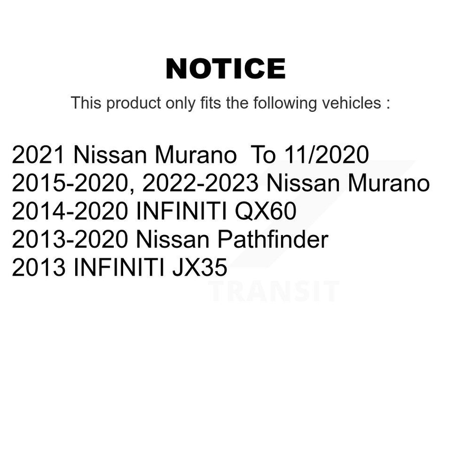 Front Ceramic Disc Brake Pads CMX-D1649 For Nissan Pathfinder Murano INFINITI QX60 JX35