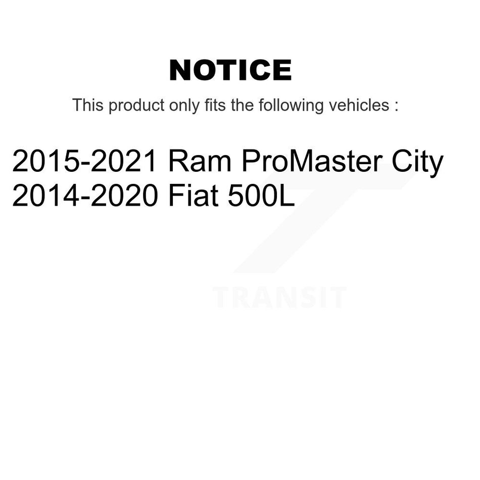 Front Ceramic Disc Brake Pads CMX-D1721 For Ram ProMaster City Fiat 500L