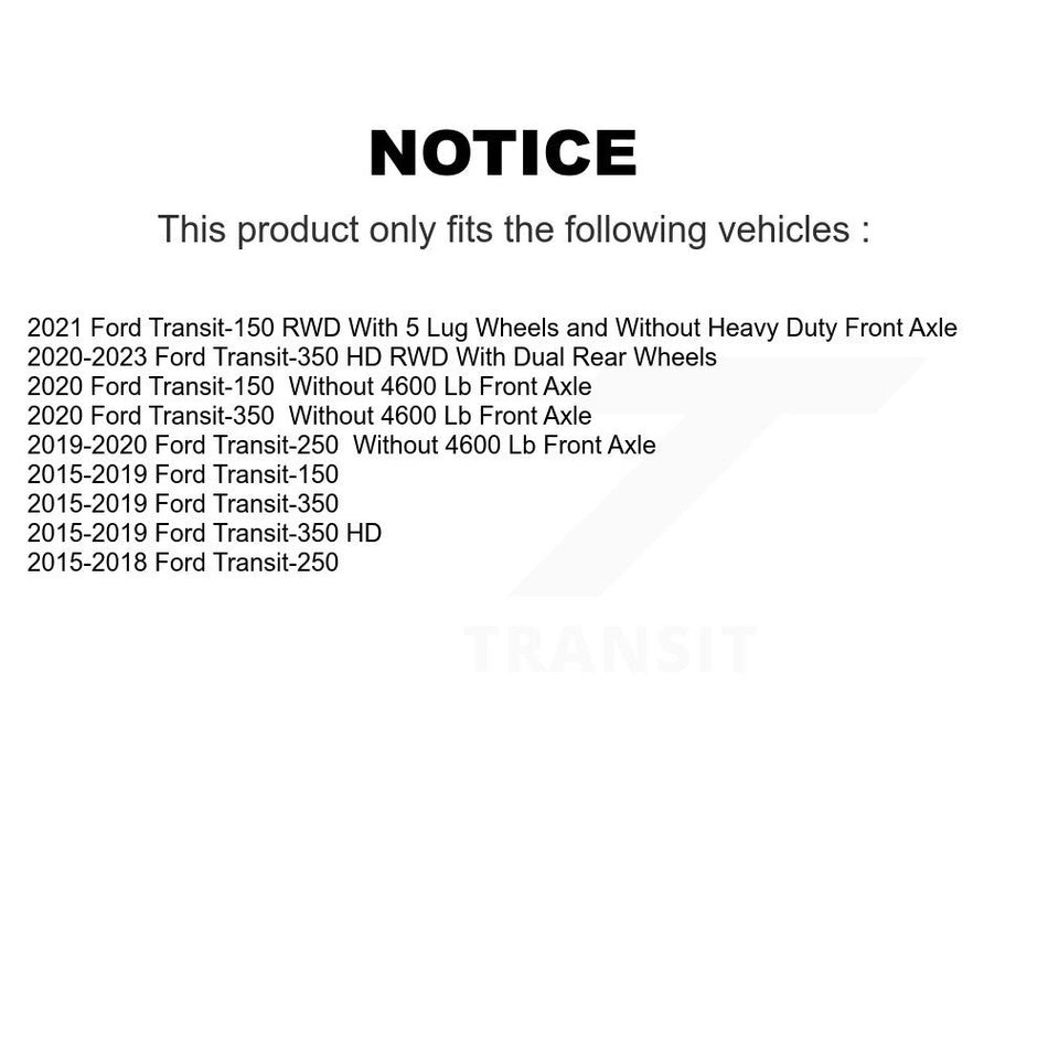 Front Ceramic Disc Brake Pads CMX-D1774 For Ford Transit-250 Transit-150 Transit-350 HD