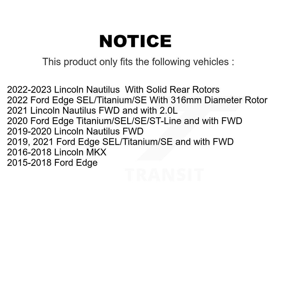 Front Ceramic Disc Brake Pads CMX-D1818 For Ford Edge Lincoln MKX Nautilus