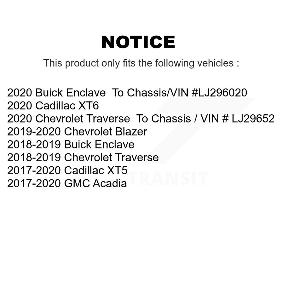 Front Ceramic Disc Brake Pads CMX-D1896 For Chevrolet Cadillac XT5 Traverse GMC Acadia Buick Enclave