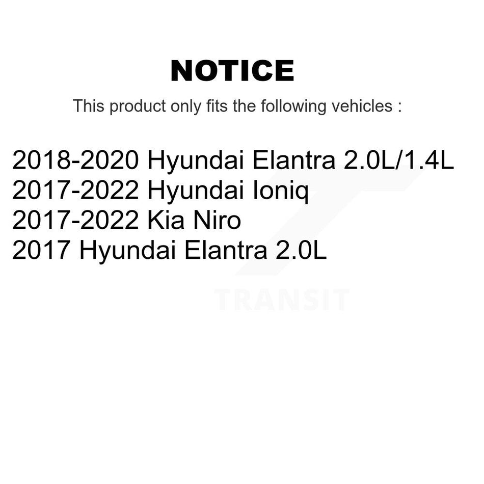 Front Ceramic Disc Brake Pads CMX-D1912 For Hyundai Elantra Ioniq Kia Niro