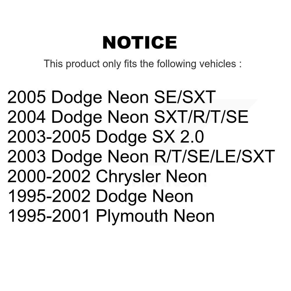 Front Ceramic Disc Brake Pads CMX-D642 For Neon Dodge Chrysler Plymouth SX 2.0