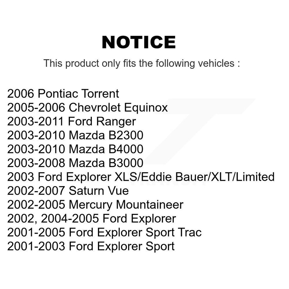 Front Ceramic Disc Brake Pads CMX-D833 For Ford Ranger Explorer Saturn Vue Sport Trac Chevrolet Equinox Mercury Mountaineer Pontiac Torrent Mazda B2300 B3000 B4000