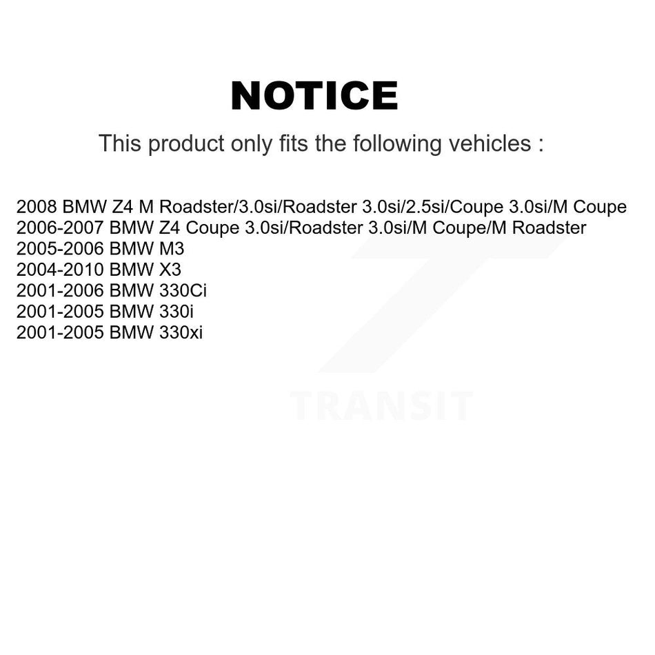 Front Ceramic Disc Brake Pads CMX-D946 For BMW X3 330Ci Z4 330i M3 330xi