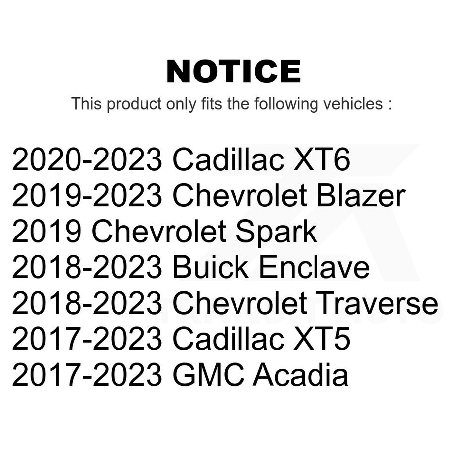 Rear Disc Brake Rotor DS1-582060 For Chevrolet Traverse GMC Acadia Cadillac XT5 Buick Enclave Blazer Spark XT6