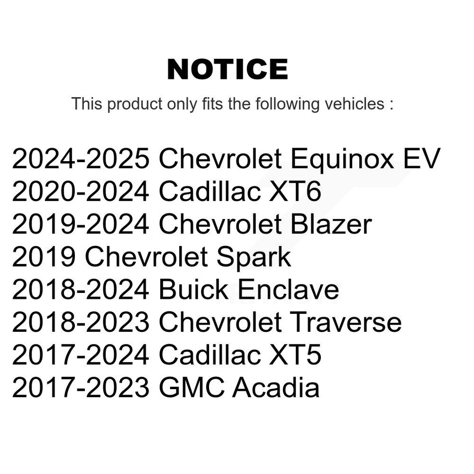Rear Coated Drilled Slotted Disc Brake Rotor (1 Piece Only) DS1-582060 For Chevrolet Cadillac XT5 EV