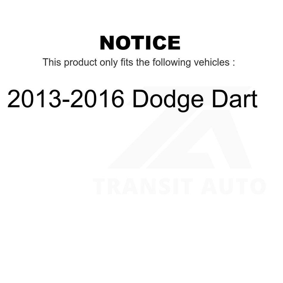 Rear Disc Brake Rotor DS1-781087 For 2013-2016 Dodge Dart