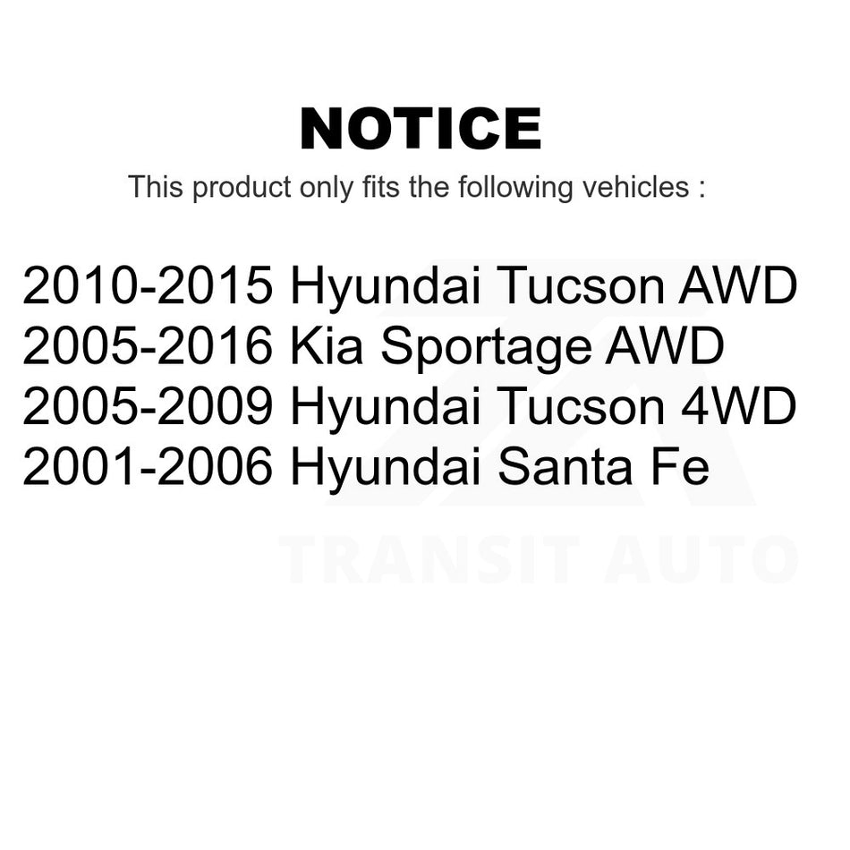 Rear Disc Brake Rotor DS1-980087 For Hyundai Kia Sportage Tucson Santa Fe