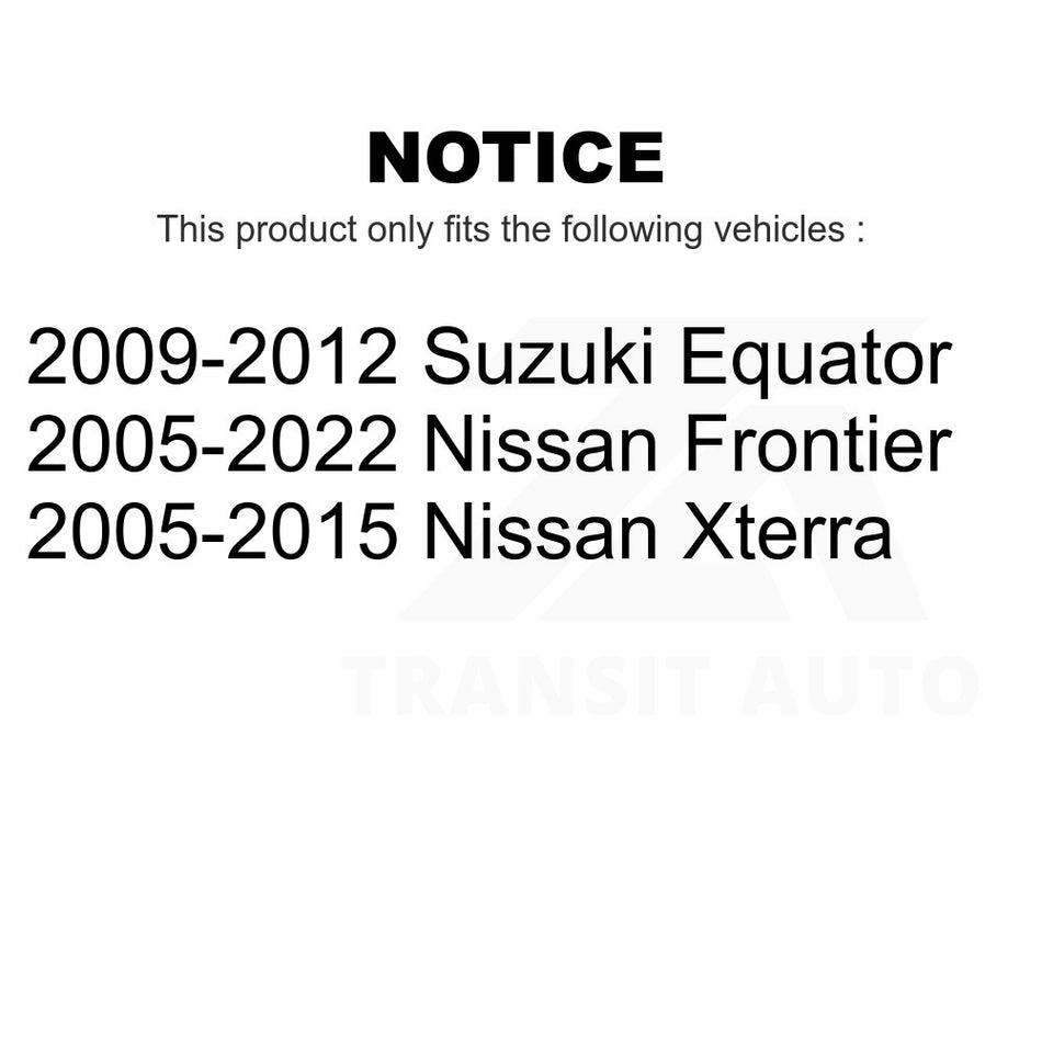 Rear Disc Brake Rotor DS1-980368 For Nissan Frontier Xterra Suzuki Equator