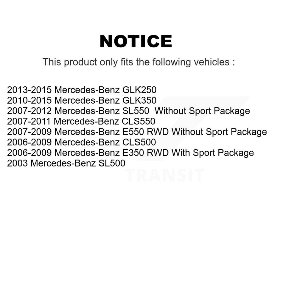 Front Coated Drilled Slotted Disc Brake Rotor (1 Piece Only) DS1-980537 For Mercedes-Benz GLK350
