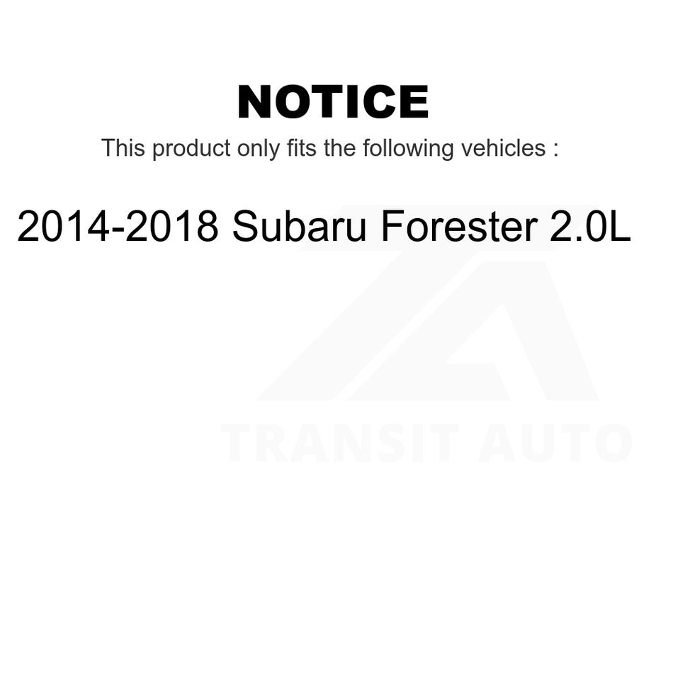 Rear Disc Brake Rotor DS1-981787 For 2014-2018 Subaru Forester 2.0L