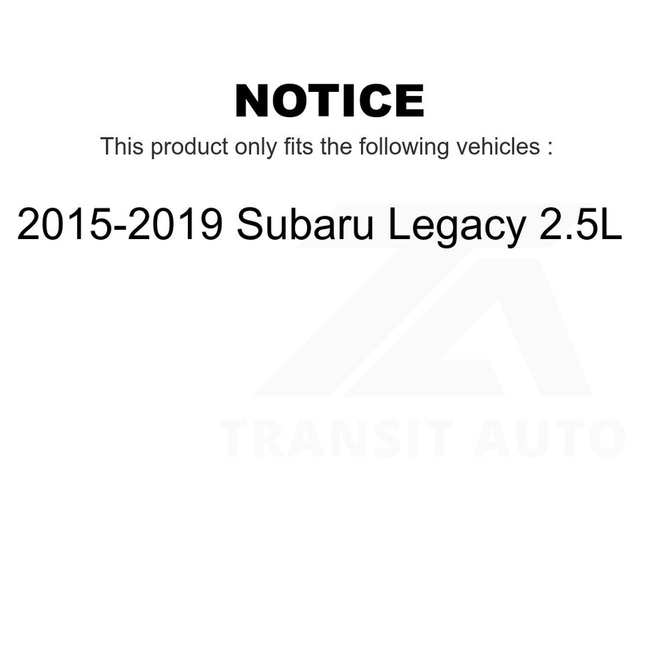 Front Disc Brake Rotor DS1-981957 For 2015-2019 Subaru Legacy 2.5L