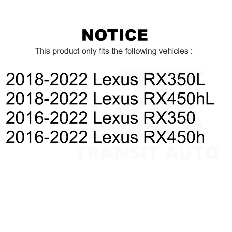 Rear Disc Brake Rotor DS1-982051 For Lexus RX350 RX450h RX350L RX450hL