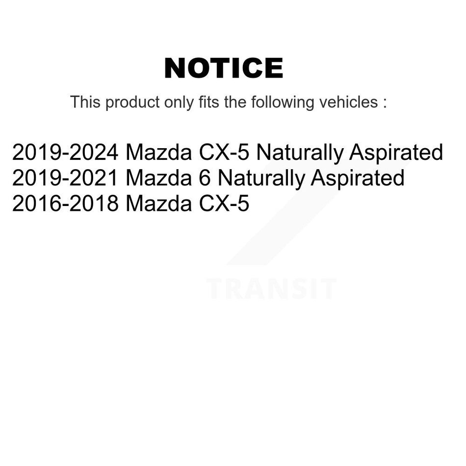 Front Coated Drilled Slotted Disc Brake Rotor (1 Piece Only) DS1-982264 For Mazda CX-5 6