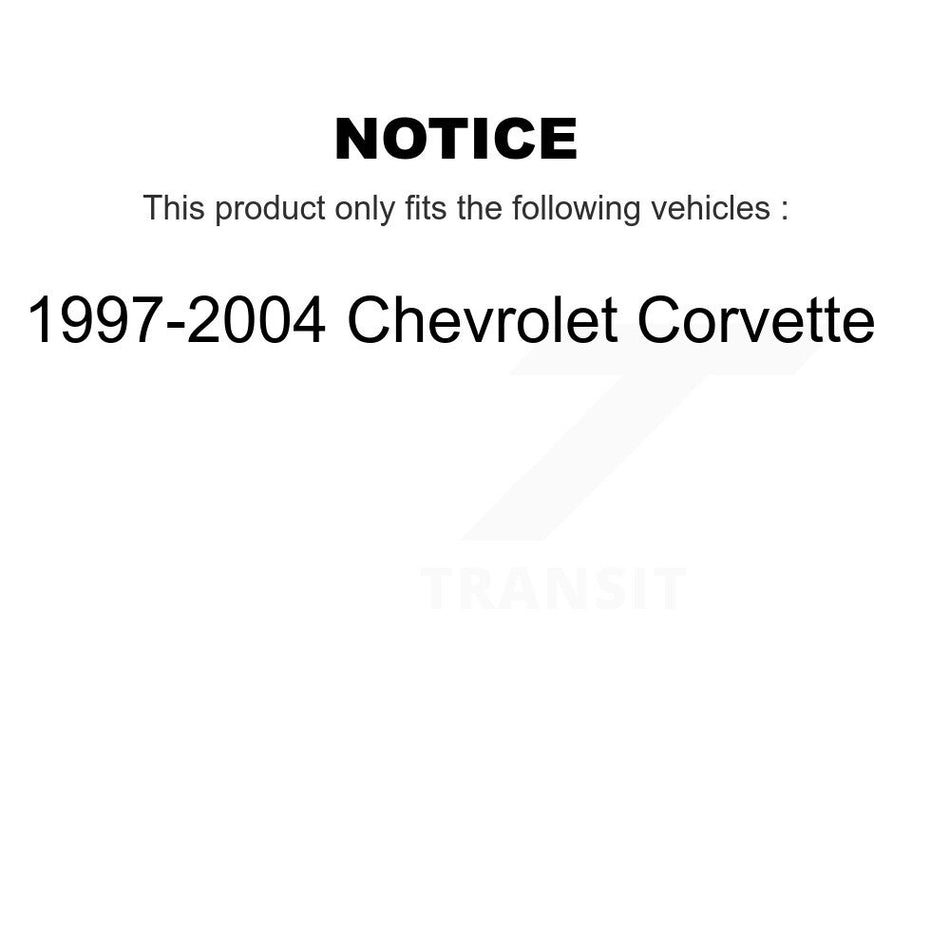 Rear Left Coated Disc Brake Rotor (1 Piece Only) GCR-56702 For 1997-2004 Chevrolet Corvette