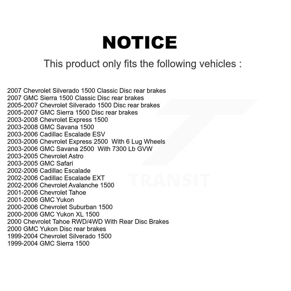 Front Coated Disc Brake Rotor (1 Piece Only) GCR-56825 For Chevrolet GMC Silverado 1500 Sierra Yukon