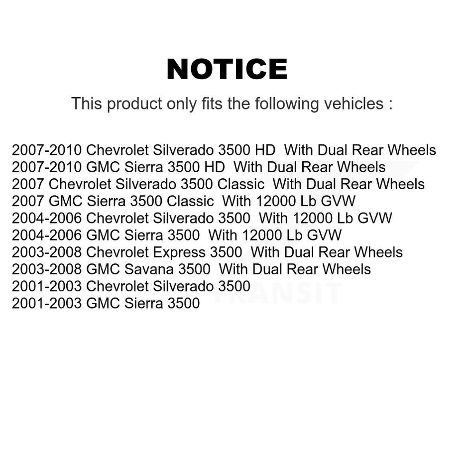 Rear Disc Brake Rotor GCR-56992 For Chevrolet Express 3500 Silverado GMC Savana HD Sierra Classic