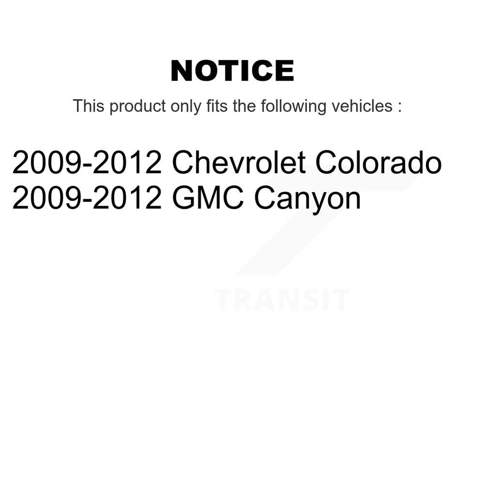 Front Disc Brake Rotor GCR-580709 For 2009-2012 Chevrolet Colorado GMC Canyon