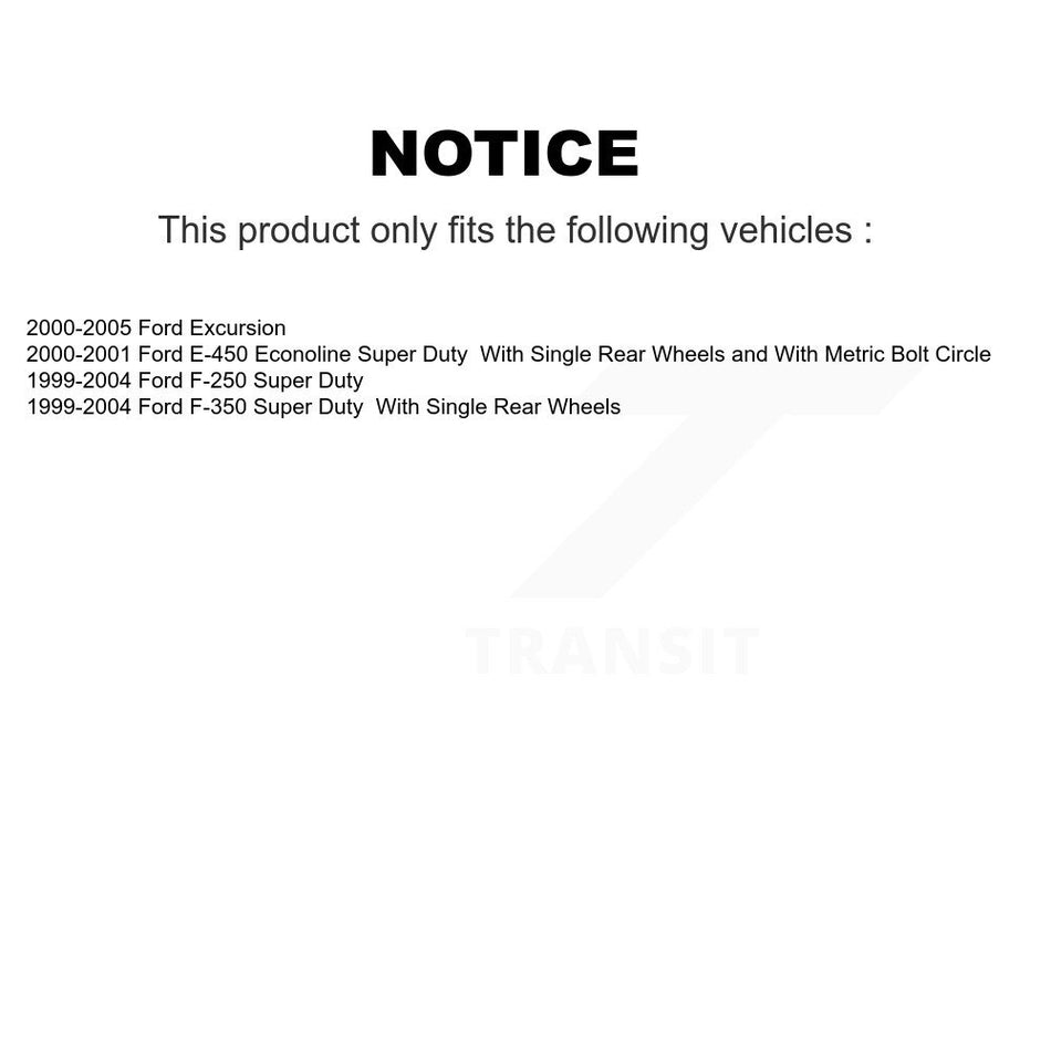 Rear Coated Disc Brake Rotor (1 Piece Only) GCR-66823 For Ford F-350 Super Duty F-250 Excursion