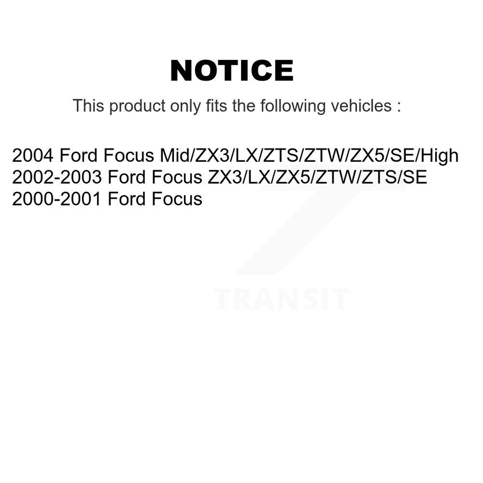 Front Disc Brake Rotor GCR-66913 For Ford Focus