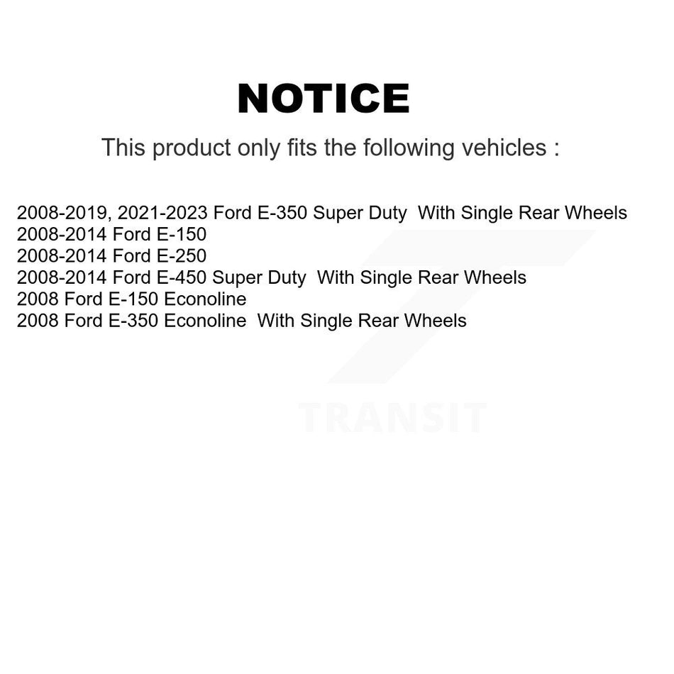 Front Coated Disc Brake Rotor Hub Assembly (1 Piece Only) GCR-680681 For Ford E-350 Super Duty E-250