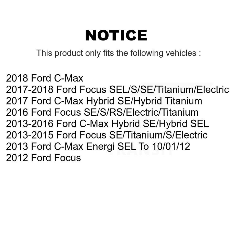 Front Disc Brake Rotor GCR-680930 For Ford Focus C-Max