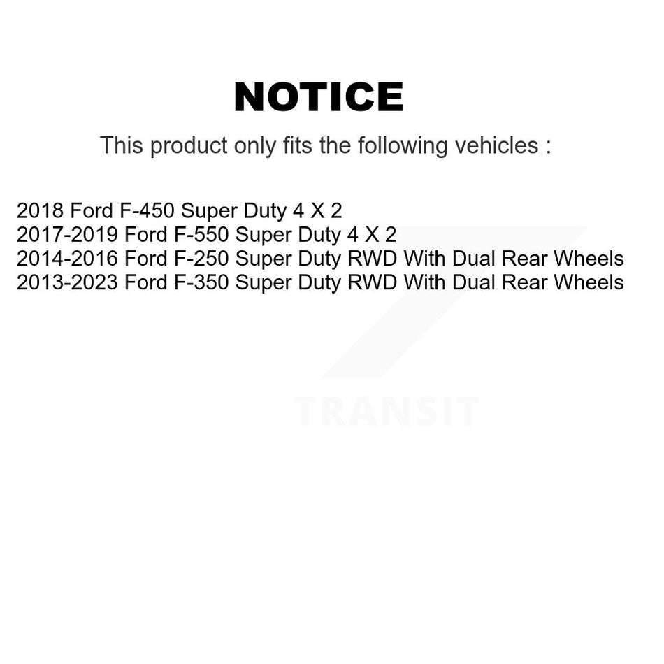 Front Coated Disc Brake Rotor Hub Assembly (1 Piece Only) GCR-681785 For Ford F-350 Super Duty F-250