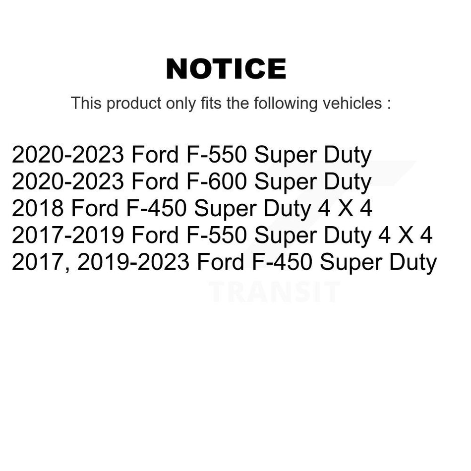 Front Coated Disc Brake Rotor (1 Piece Only) GCR-682089 For Ford F-450 Super Duty F-550 F-600