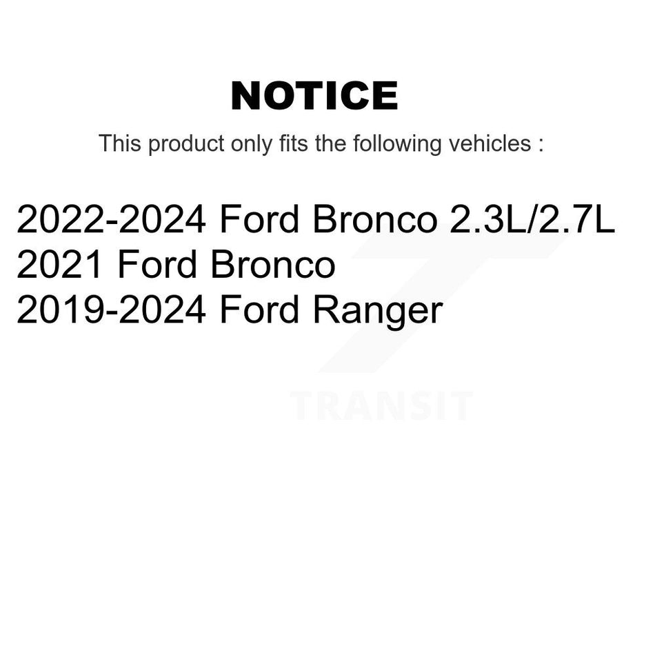 Front Coated Disc Brake Rotor (1 Piece Only) GCR-682573 For Ford Ranger Bronco