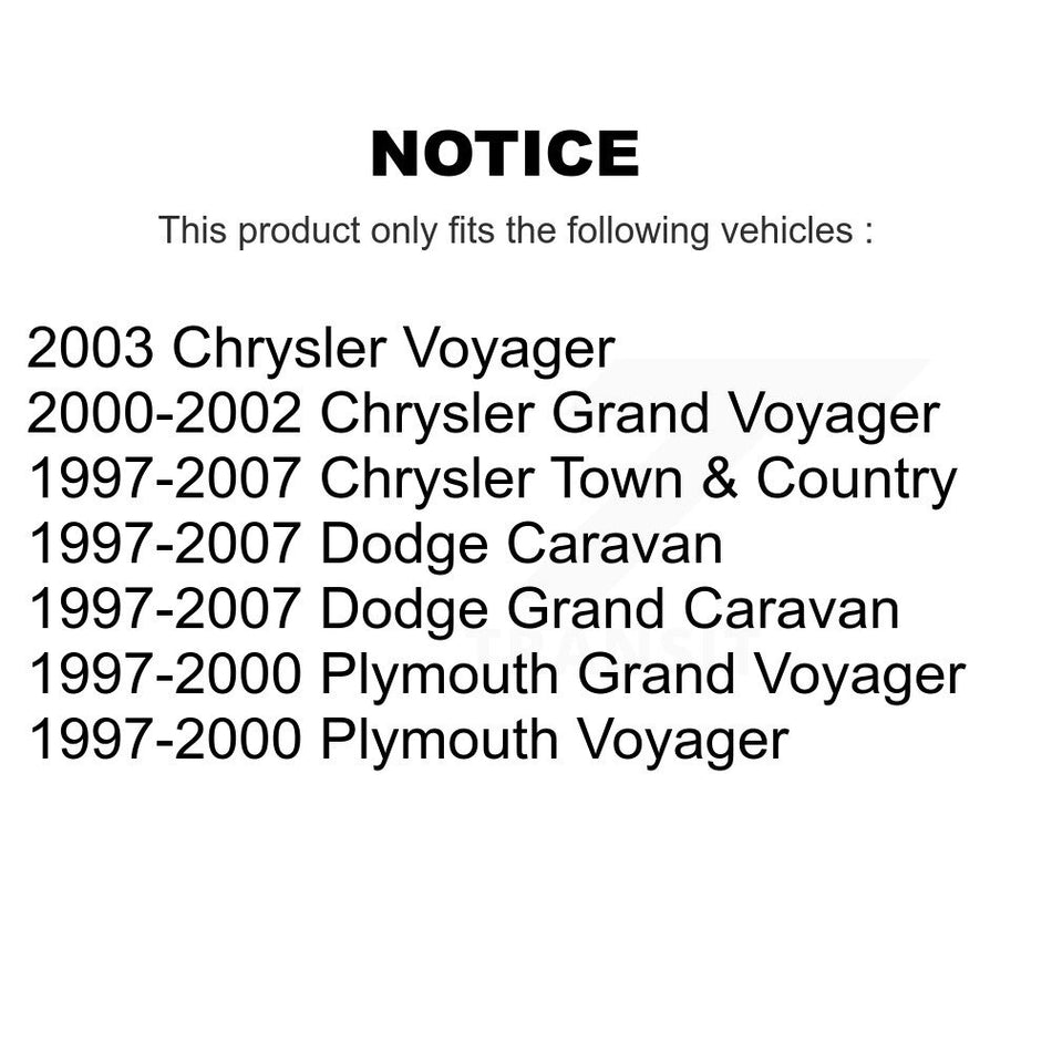 Rear Coated Disc Brake Rotor (1 Piece Only) GCR-76650 For Dodge Grand Caravan Chrysler Town &