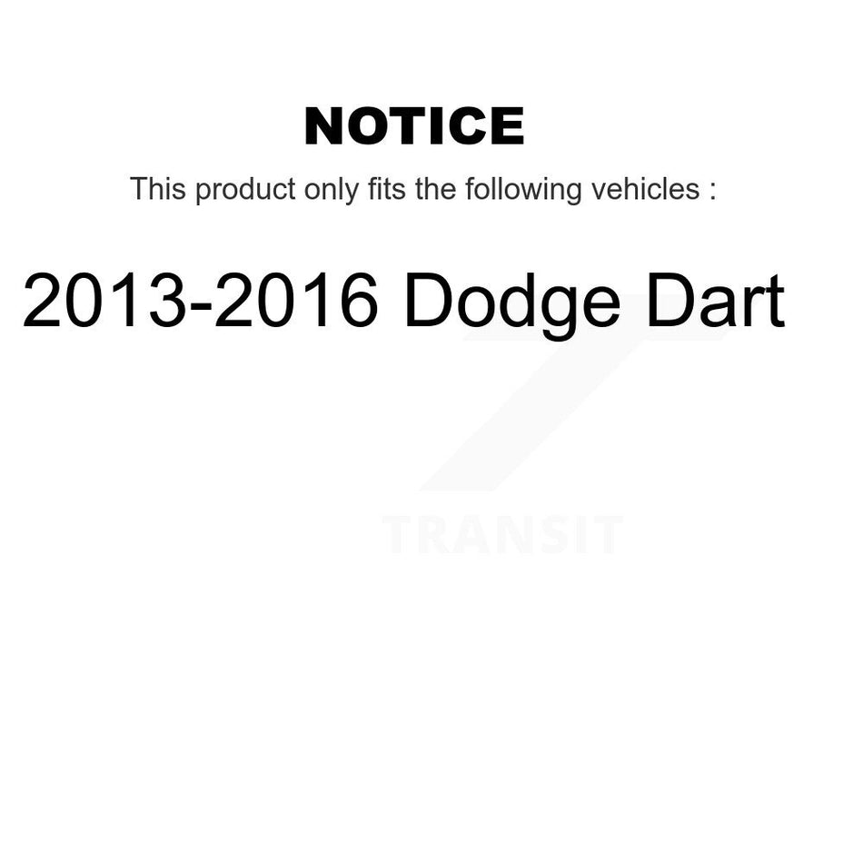 Rear Disc Brake Rotor GCR-781087 For 2013-2016 Dodge Dart