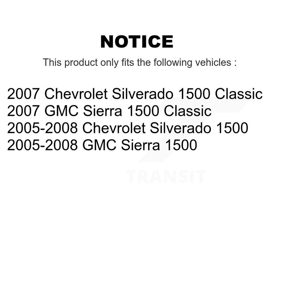 Rear Coated Brake Drum (1 Piece Only) GCR-9764 For Chevrolet GMC Silverado 1500 Sierra Classic