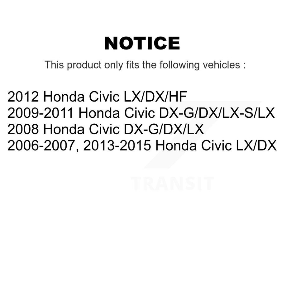 Rear Coated Brake Drum (1 Piece Only) GCR-9775 For Honda Civic