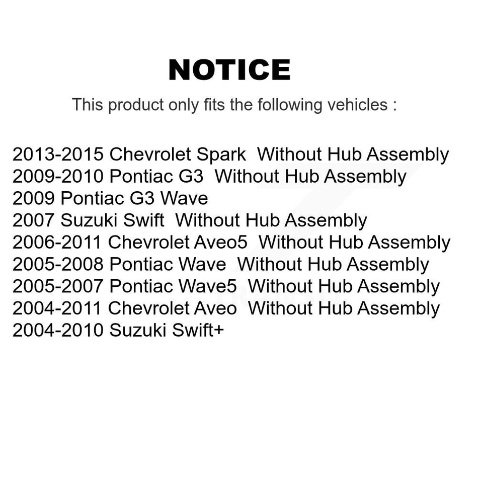 Rear Coated Brake Drum (1 Piece Only) GCR-9781 For Chevrolet Aveo Pontiac Aveo5 Wave Spark G3 Suzuki