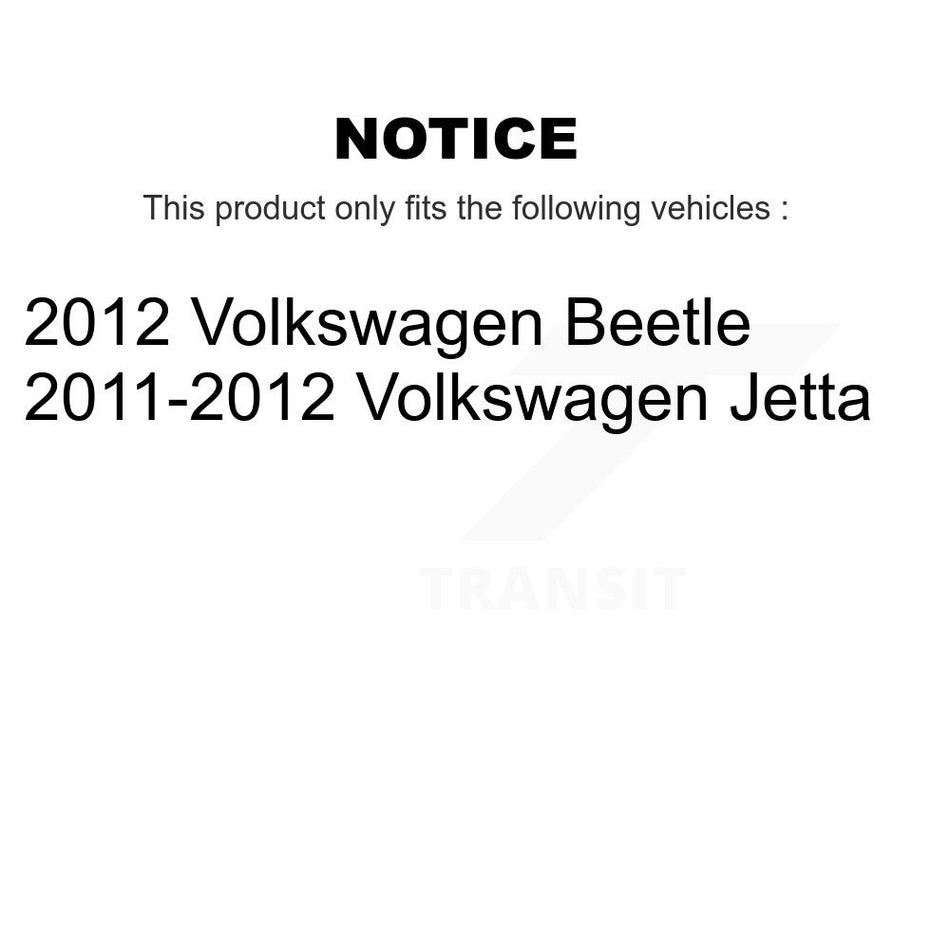 Rear Coated Brake Drum (1 Piece Only) GCR-97824 For Volkswagen Jetta Beetle