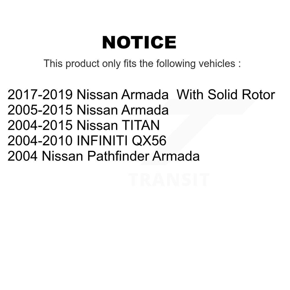 Rear Disc Brake Rotor GCR-980198 For Nissan Titan Armada INFINITI QX56 Pathfinder TITAN