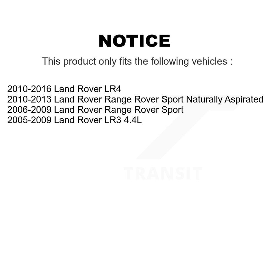 Rear Coated Disc Brake Rotor (1 Piece Only) GCR-980345 For Land Rover Range Sport LR4 LR3